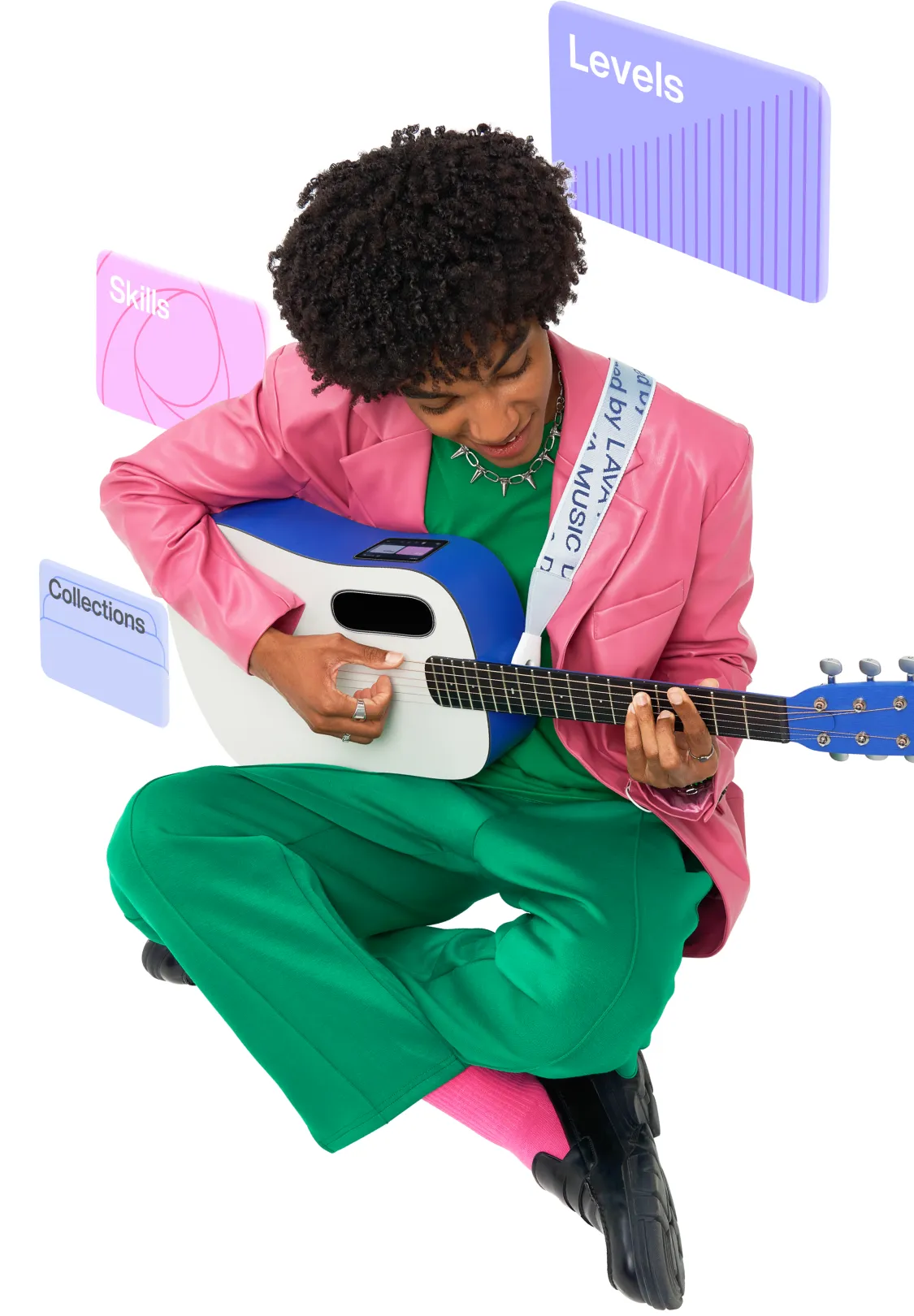 LAVA MUSIC LAVA ME PLAY スマートギター 【動作確認済】 LAVA MUSIC - Smart Guitar | Lightweight & Interactive